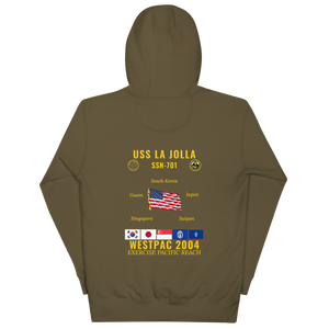 USS La Jolla (SSN-701) 2004 WestPac Cruise Hoodie
