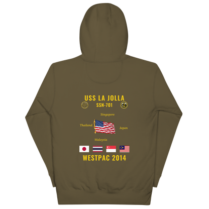 USS La Jolla (SSN-701) 2014 WestPac Cruise Hoodie