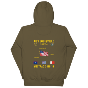 USS Louisville (SSN-724) 2018-19 WestPac Cruise Hoodie