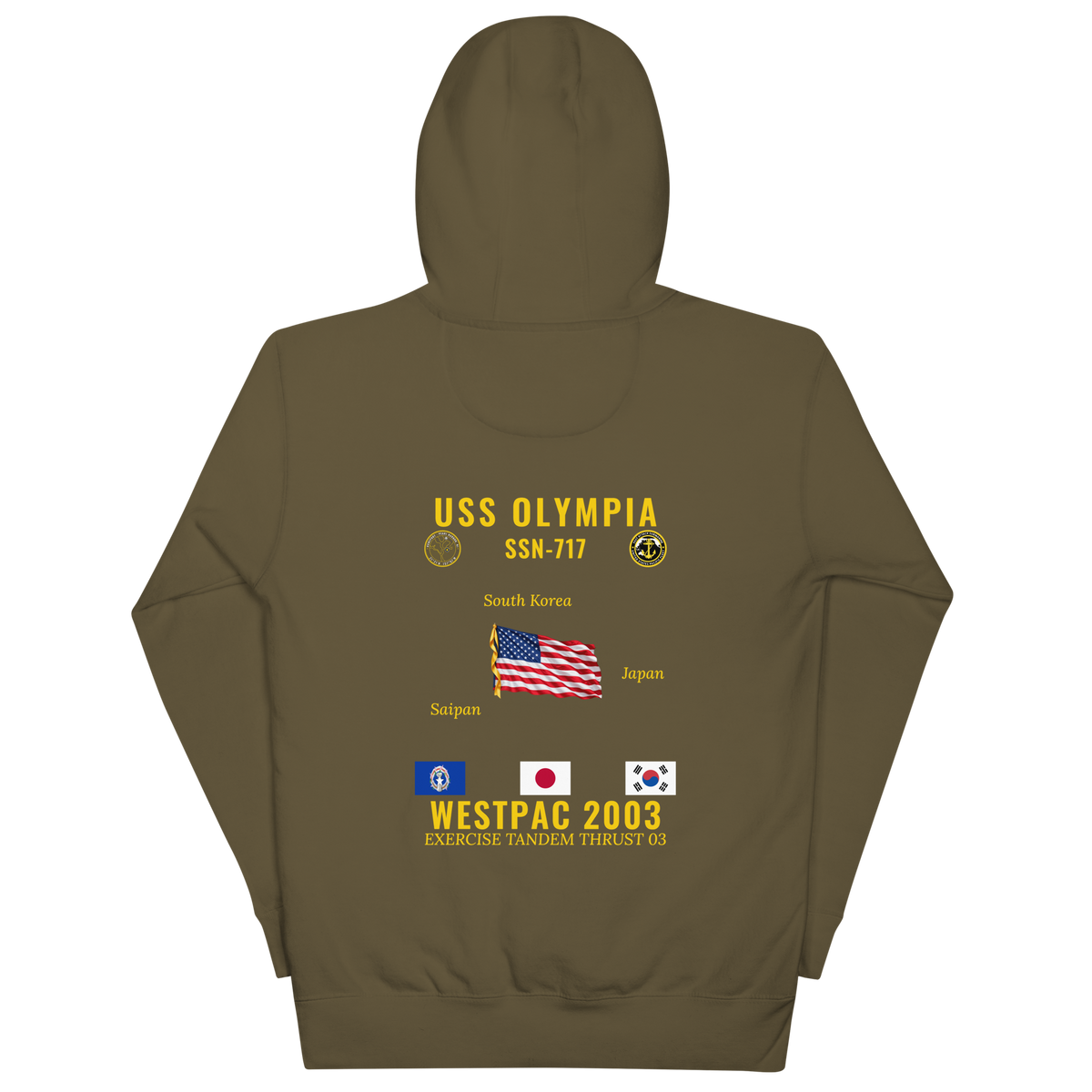 USS Olympia (SSN-717) 2003 WestPac Cruise Hoodie