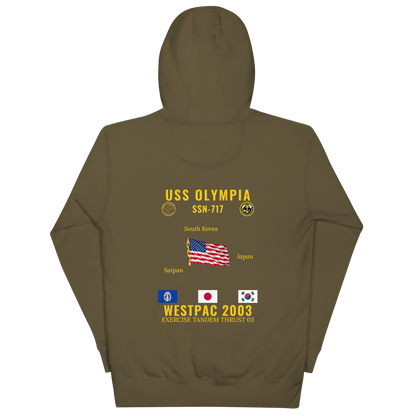 USS Olympia (SSN-717) 2003 WestPac Cruise Hoodie