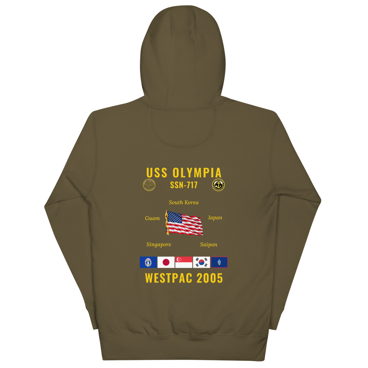 USS Olympia (SSN-717) 2005 WestPac Cruise Hoodie