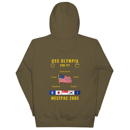 USS Olympia (SSN-717) 2005 WestPac Cruise Hoodie