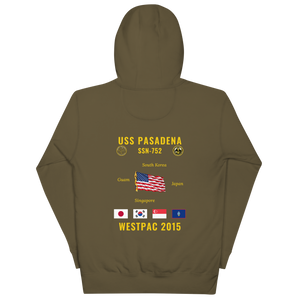 USS Pasadena (SSN-752) 2015 WestPac Cruise Hoodie
