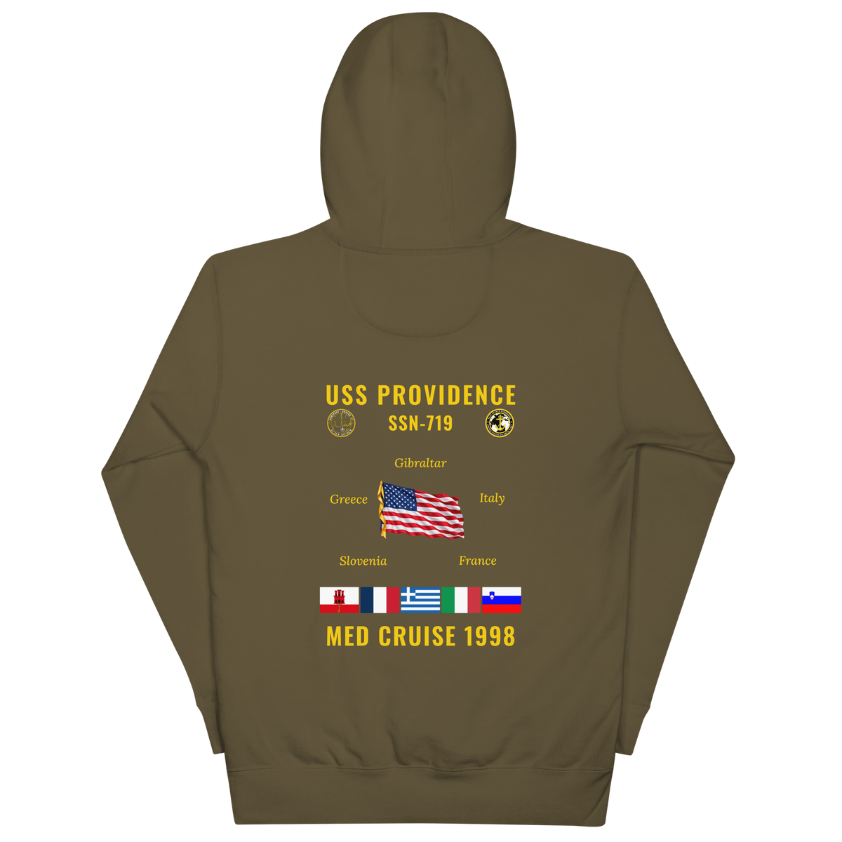 USS Providence (SSN-719) 1998 Med Cruise Hoodie