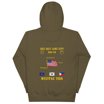 USS Salt Lake City (SSN-716) 1986 WestPac Cruise Hoodie