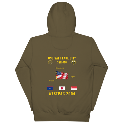 USS Salt Lake City (SSN-716) 2004 WestPac Cruise Hoodie