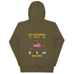 USS Alexandria (SSN-757) 1993 Med Cruise Hoodie