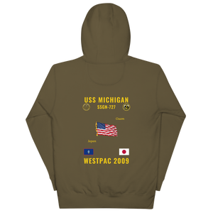 USS Michigan (SSGN-727) 2009 WestPac Cruise Hoodie