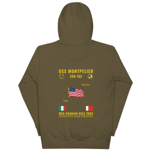 USS Montpelier (SSN-765) 2003 Med/Arabian Gulf Cruise Hoodie