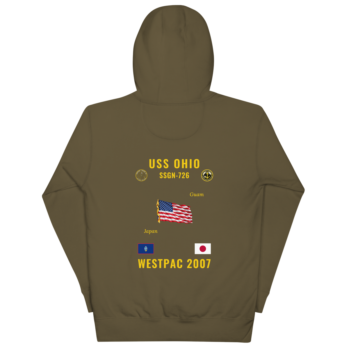 USS Ohio (SSGN-726) 2007 WestPac Cruise Hoodie
