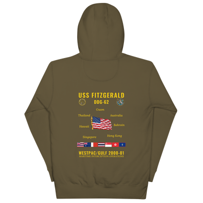 USS Fitzgerald (DDG-62) 2000-01 WestPac/Gulf Cruise Hoodie