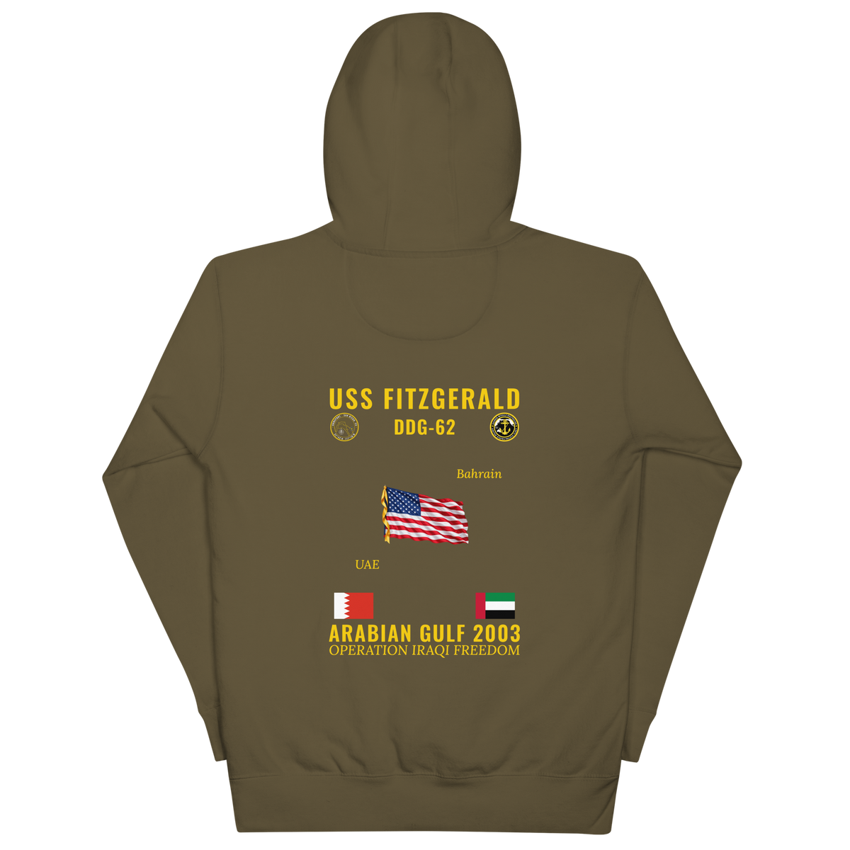 USS Fitzgerald (DDG-62) 2003 Arabian Gulf Cruise Hoodie