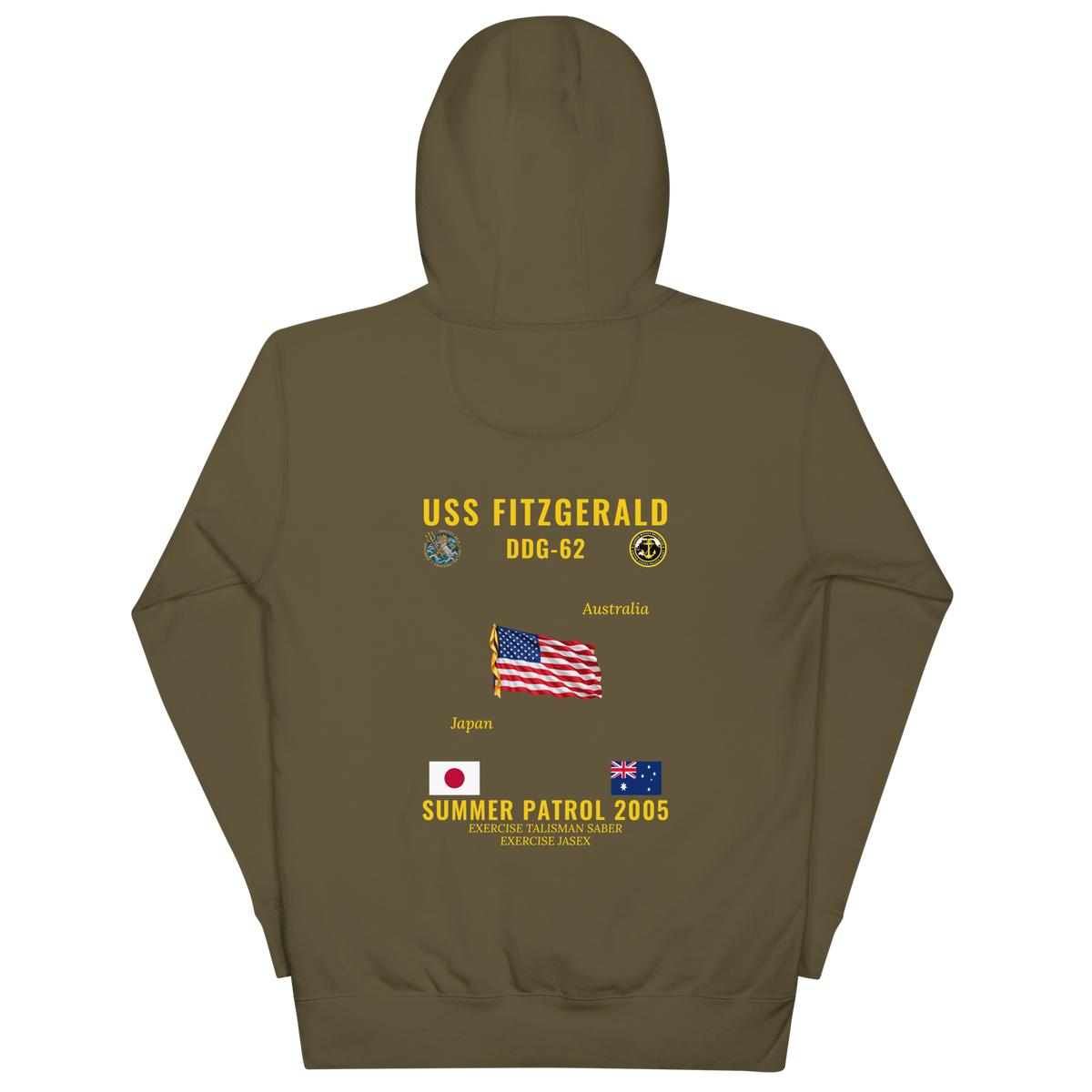 USS Fitzgerald (DDG-62) 2005 Summer Patrol Cruise Hoodie