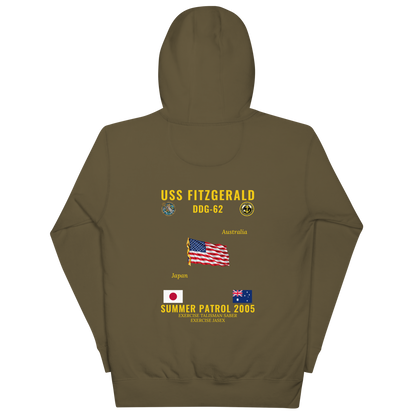 USS Fitzgerald (DDG-62) 2005 Summer Patrol Cruise Hoodie