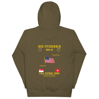 USS Fitzgerald (DDG-62) 2009 Fall Patrol Cruise Hoodie