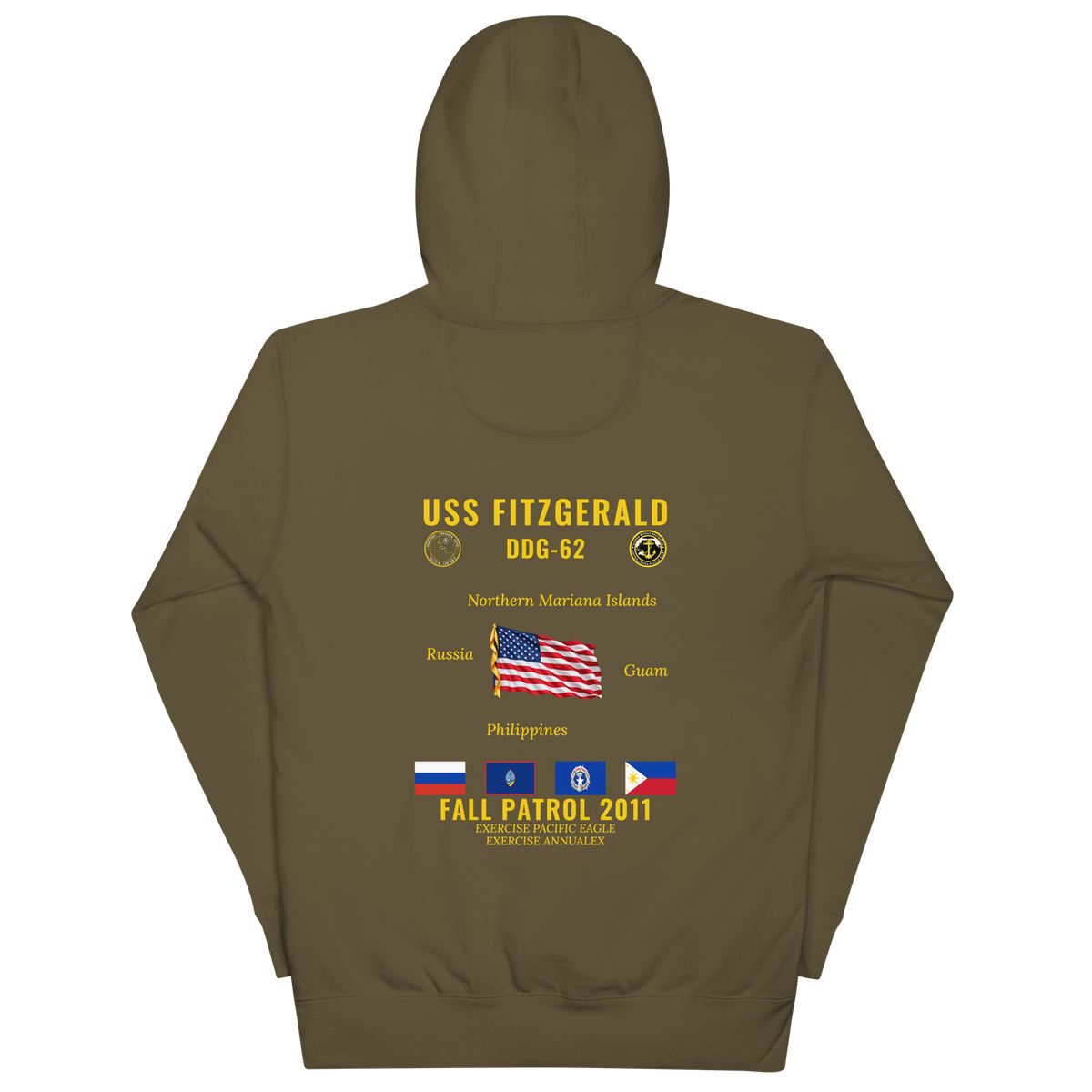 USS Fitzgerald (DDG-62) 2011 Fall Patrol Cruise Hoodie
