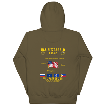 USS Fitzgerald (DDG-62) 2011 Fall Patrol Cruise Hoodie