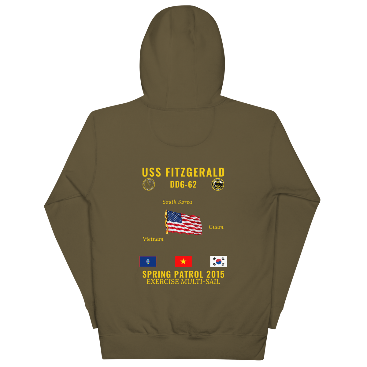 USS Fitzgerald (DDG-62) 2015 Spring Patrol Cruise Hoodie