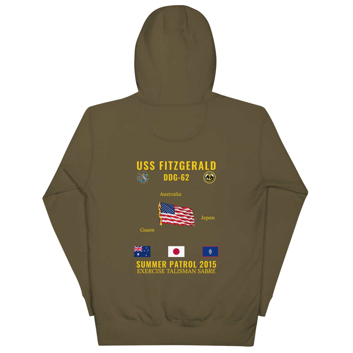 USS Fitzgerald (DDG-62) 2015 Summer Patrol Cruise Hoodie