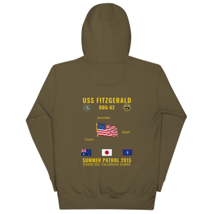 USS Fitzgerald (DDG-62) 2015 Summer Patrol Cruise Hoodie