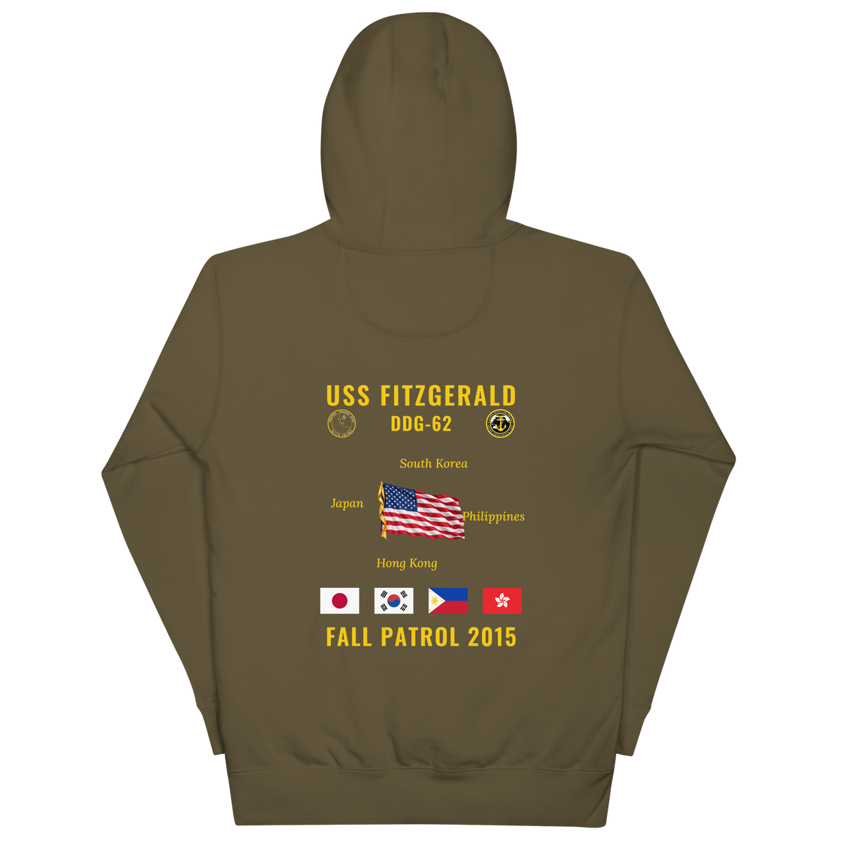 USS Fitzgerald (DDG-62) 2015 Fall Patrol Cruise Hoodie