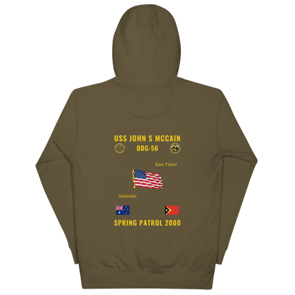 USS John S McCain (DDG-56) 2000 Spring Patrol Cruise Hoodie