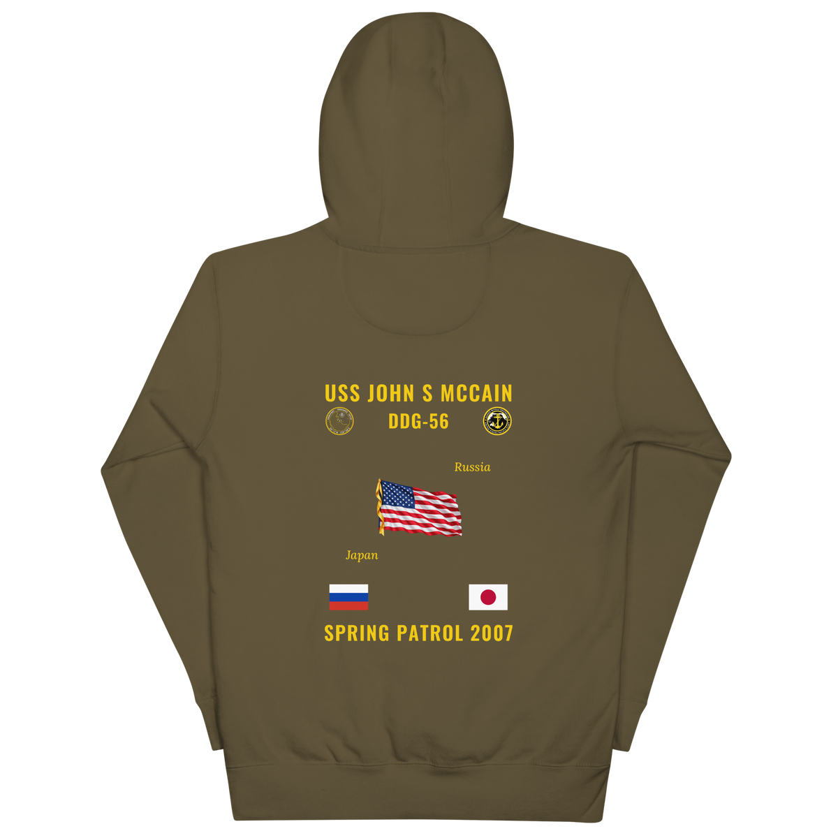 USS John S McCain (DDG-56) 2007 Spring Patrol Cruise Hoodie