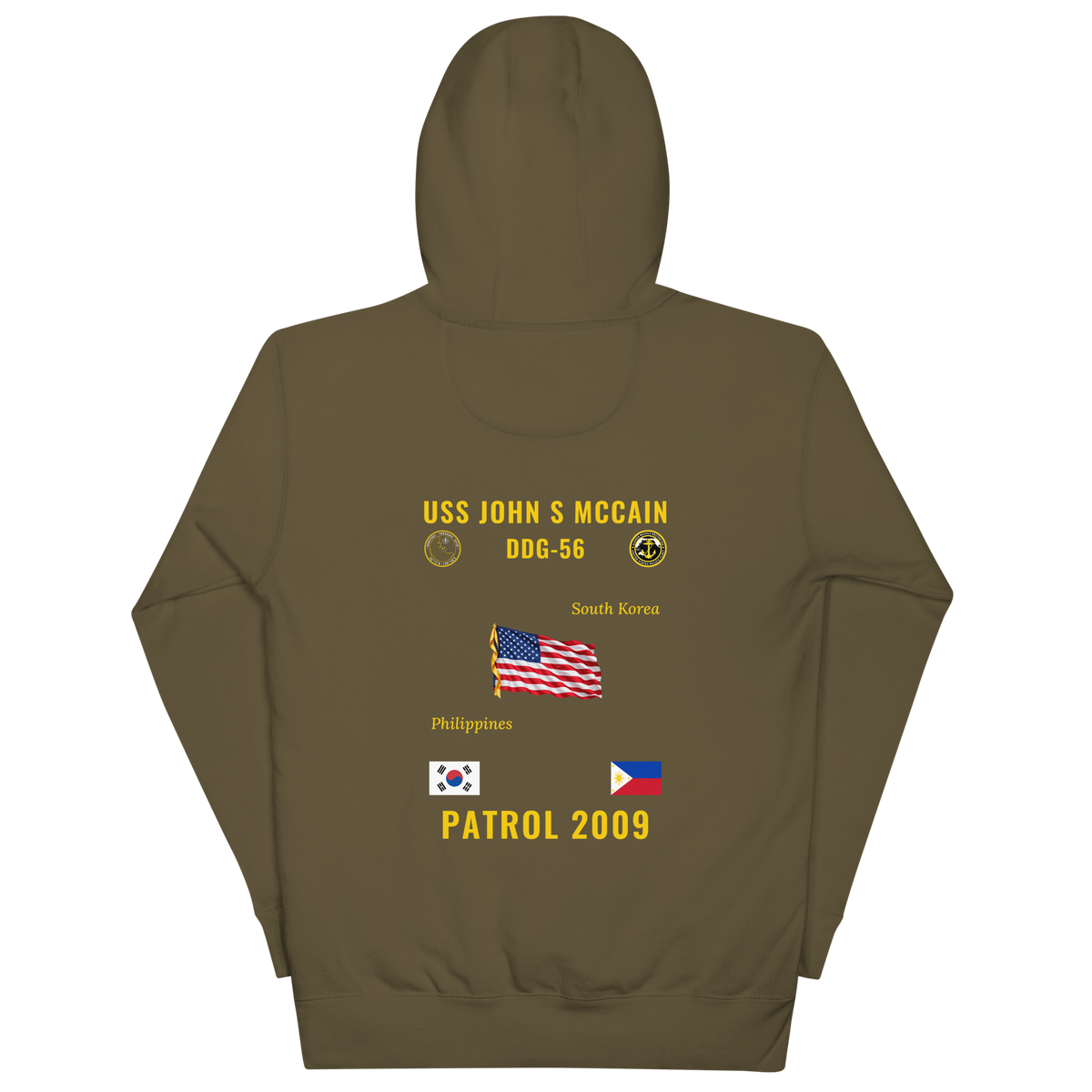 USS John S McCain (DDG-56) 2009 Patrol Cruise Hoodie