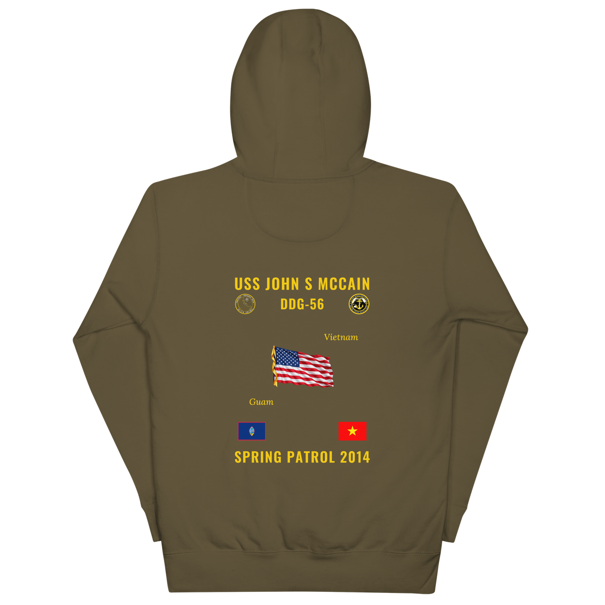 USS John S McCain (DDG-56) 2014 Spring Patrol Cruise Hoodie
