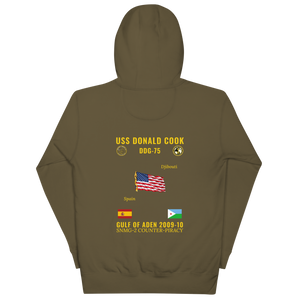 USS Donald Cook (DDG-75) 2009-10 Gulf Of Aden Cruise Hoodie