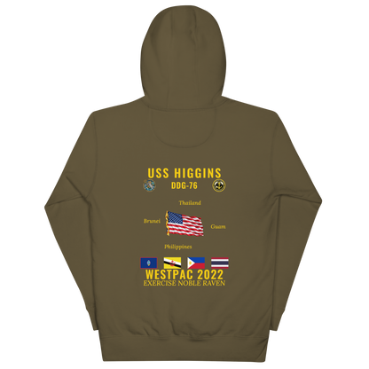 USS Higgins (DDG-76) 2022 WestPac Cruise Hoodie