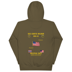 USS Curtis Wilbur (DDG-54) 2013 WestPac Cruise Hoodie