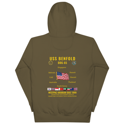 USS Benfold (DDG-65) 1999 WestPac/Arabian Gulf Cruise Hoodie