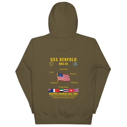 USS Benfold (DDG-65) 2001 WestPac/Arabian Gulf Cruise Hoodie
