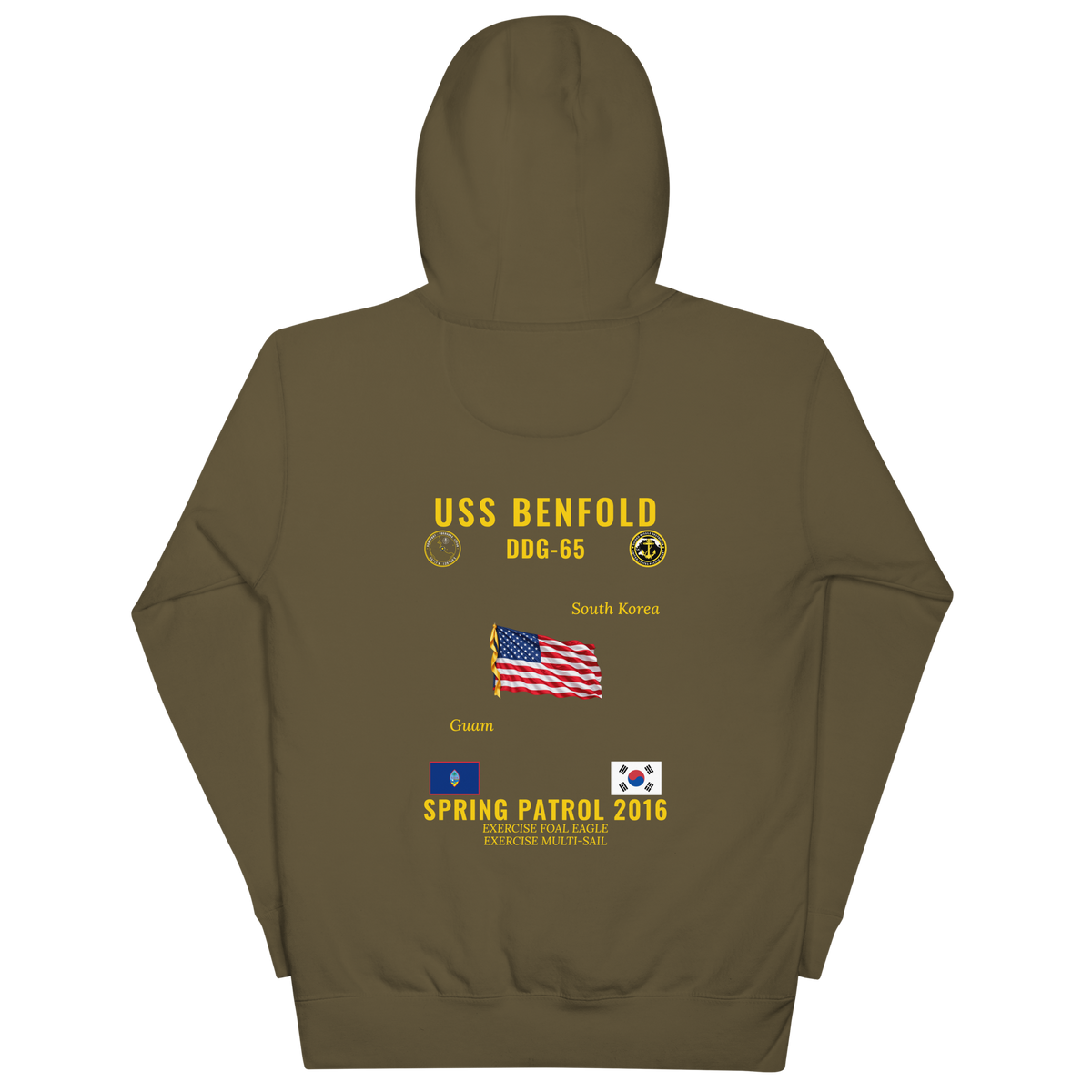USS Benfold (DDG-65) 2016 Spring Patrol Cruise Hoodie