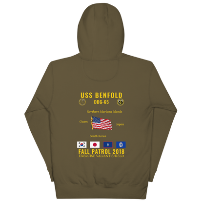 USS Benfold (DDG-65) 2018 Fall Patrol Cruise Hoodie