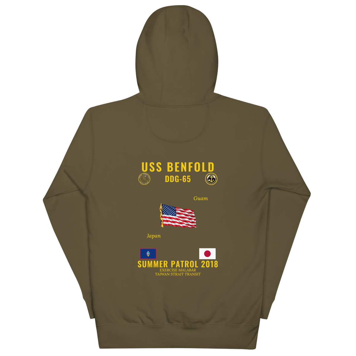 USS Benfold (DDG-65) 2018 Summer Patrol Cruise Hoodie