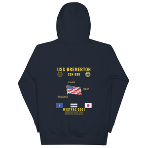 USS Bremerton (SSN-698) 2001 WestPac Cruise Hoodie