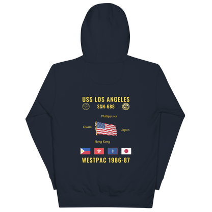 USS Los Angeles (SSN-688) 1986-87 WestPac Cruise Hoodie
