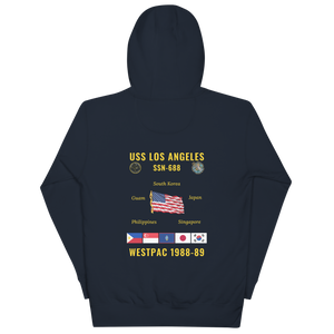 USS Los Angeles (SSN-688) 1988-89 WestPac Cruise Hoodie