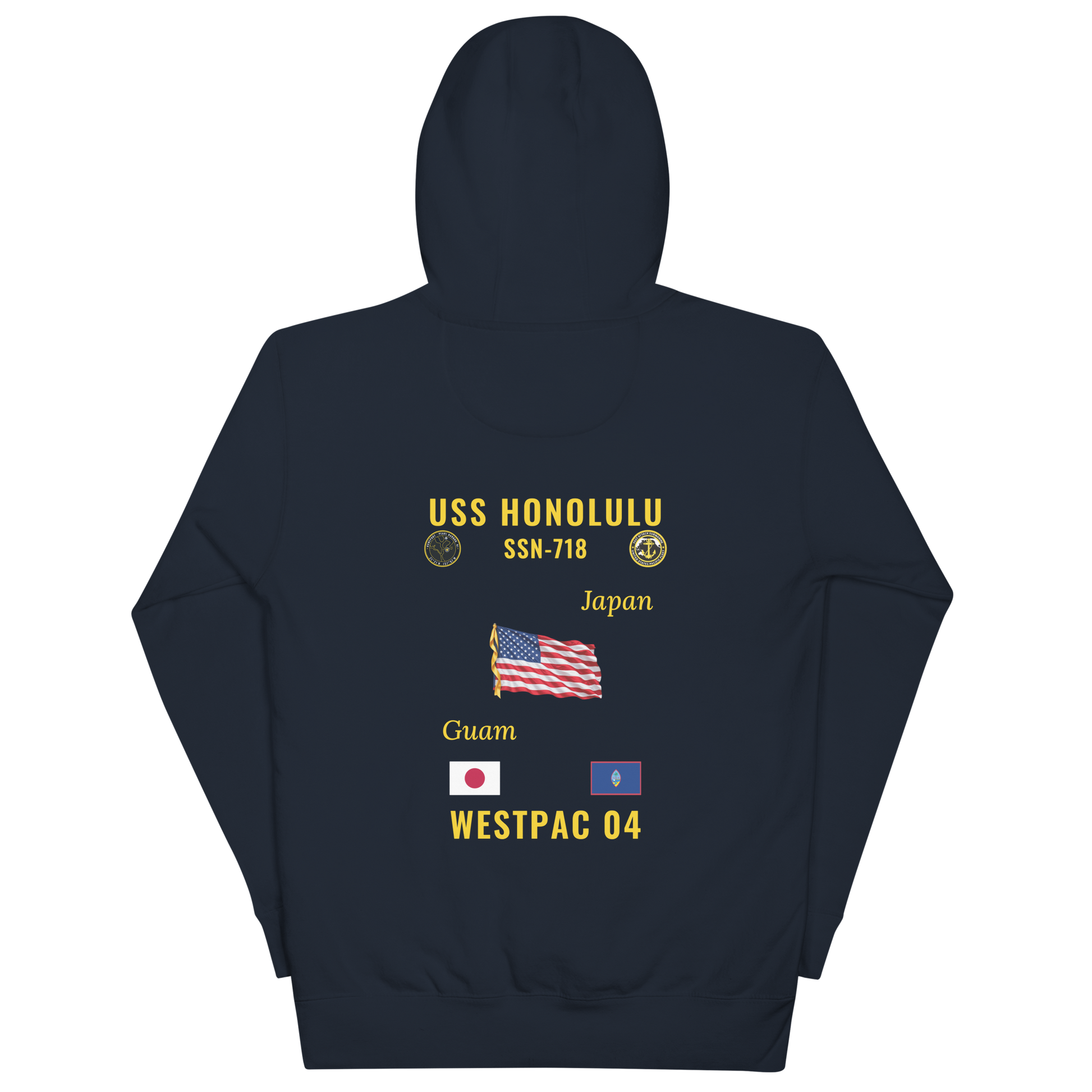 USS Honolulu (SSN-718) 2004 WestPac Cruise Hoodie