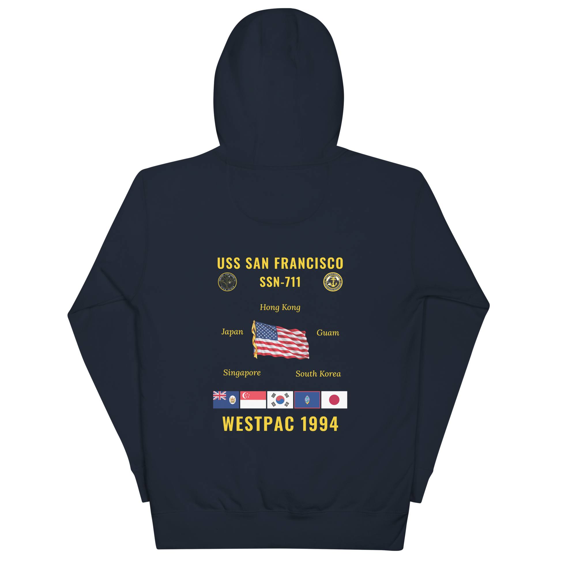 USS San Francisco (SSN-711) 1994 WestPac Cruise Hoodie