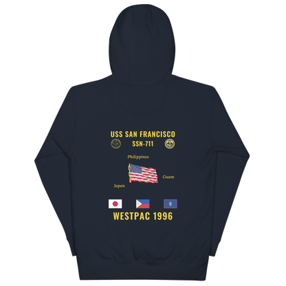USS San Francisco (SSN-711) 1996 WestPac Cruise Hoodie