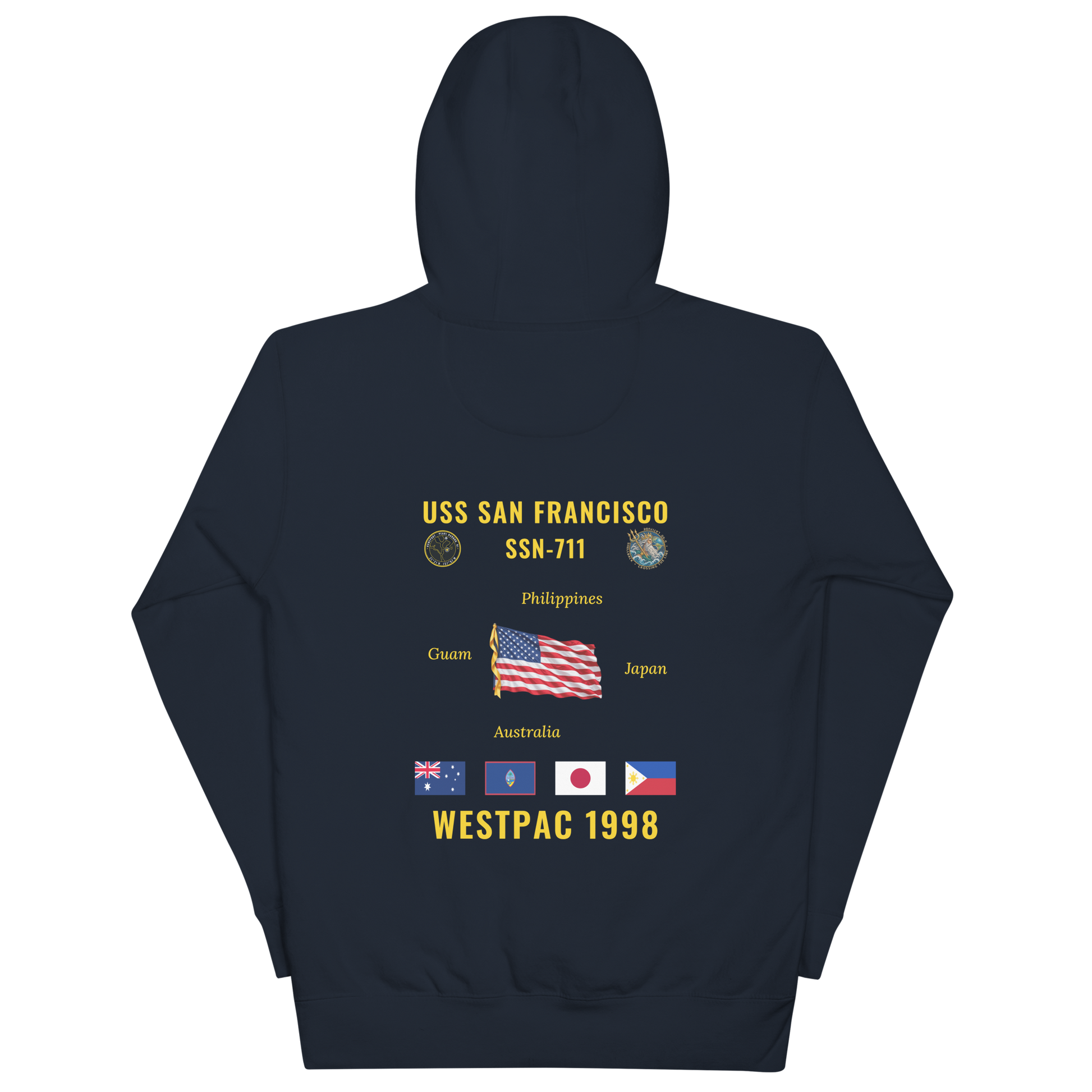 USS San Francisco (SSN-711) 1998 WestPac Cruise Hoodie