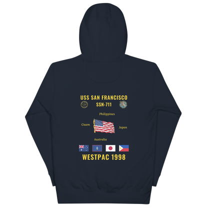 USS San Francisco (SSN-711) 1998 WestPac Cruise Hoodie