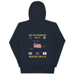 USS San Francisco (SSN-711) 2014-15 WestPac Cruise Hoodie