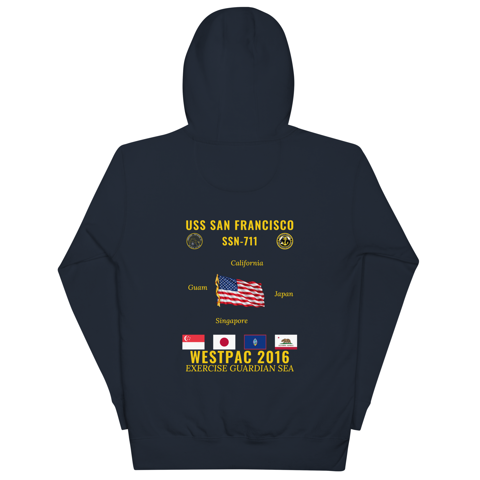 USS San Francisco (SSN-711) 2016 WestPac Cruise Hoodie
