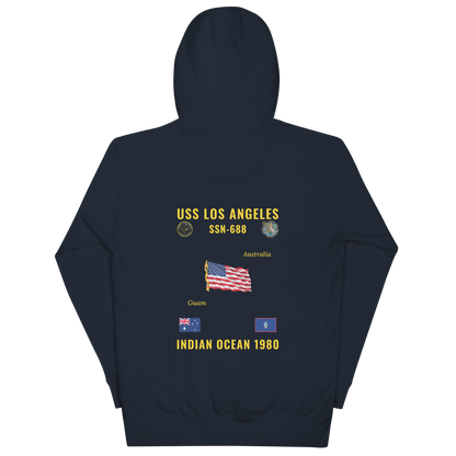 USS Los Angeles (SSN-688) 1980 Indian Ocean Cruise Hoodie