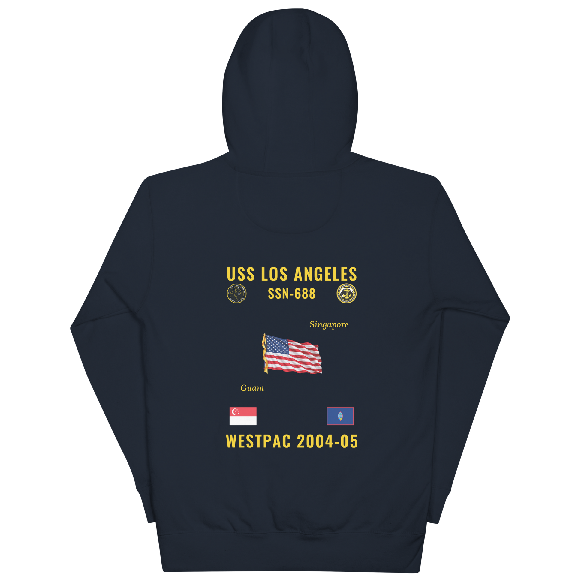 USS Los Angeles (SSN-688) 2004-05 WestPac Cruise Hoodie